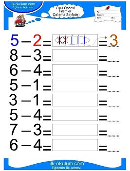 Çocuklar İçin toplam işlemi yaprak testleri 